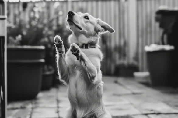 Warum stellen sich Hunde auf die Hinterbeine?